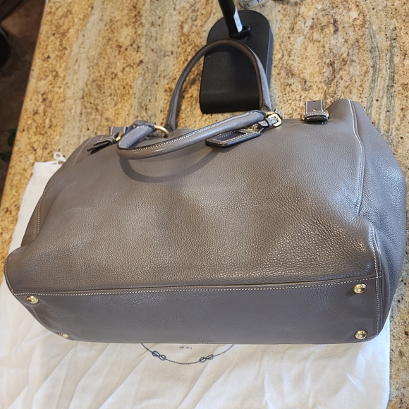 Prada Gray Leather Women's Bag - Picture 8 of 16
